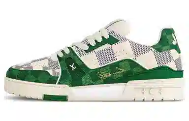 Louis Vuitton LV Trainer White Green