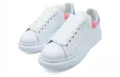 Alexander McQueen White Leather Sneakers