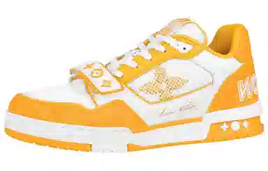 Louis Vuitton Trainer White Yellow