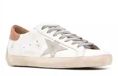Golden Goose Super-Star Distressed White Brown