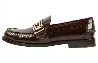 Gucci Leather Loafers Brown