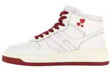 Hogan H630 High Top Lace-Up Valentine's Edition White Red