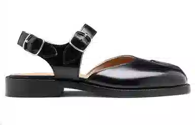 Maison Margiela Leather Casual Sneakers Black