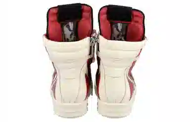 Rick Owens Geobasket Red White