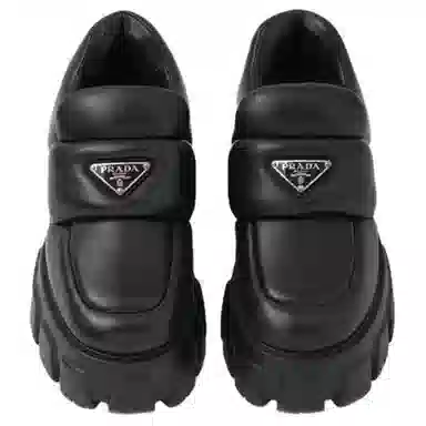 Prada Platform Loafers Black