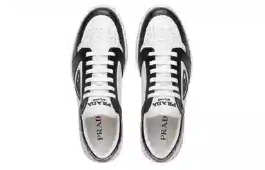 PRADA Leather Low-Top Sneakers Black