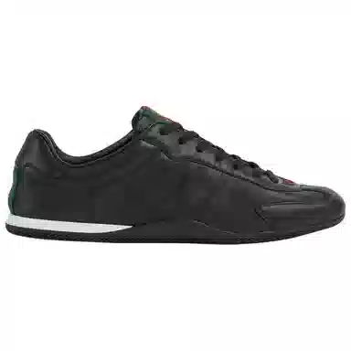 GUCCI Shift Leather Low Sneakers Black