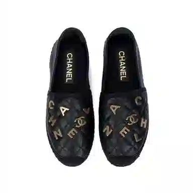 CHANEL 23C Fisherman Loafers Black