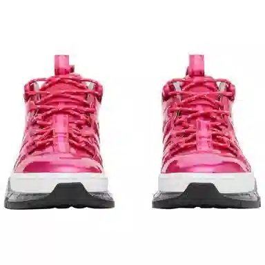 Burberry Round Toe Lace-Up Sneakers