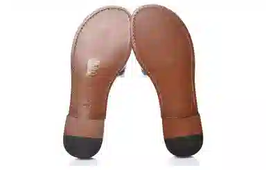 DIOR Embroidered Flat Sandals Beige