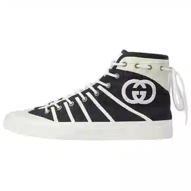 Gucci High-Top Sneakers Black White