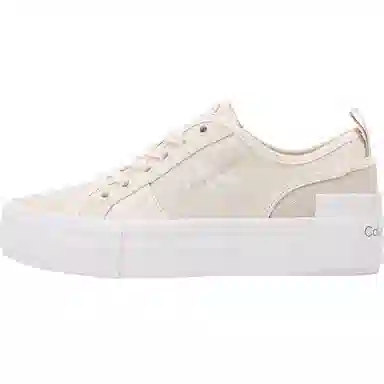 Calvin Klein Low Canvas Sneakers Eggshell Yellow