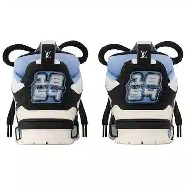 Louis Vuitton Skate Low Top Sneakers Black White Purple