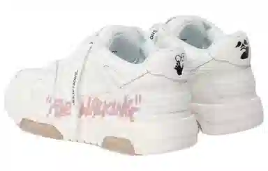 OFF-WHITE Leather Sneakers White Pink