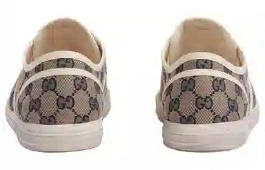 Gucci Canvas Low-Top Beige Blue