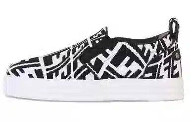 Fendi Low-Top Sneakers Black White