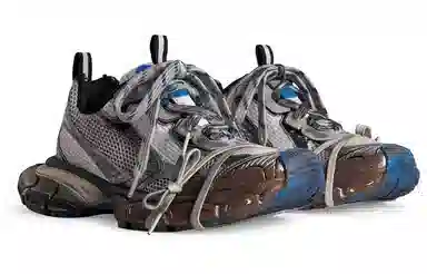 Balenciaga 3XL Silver Blue