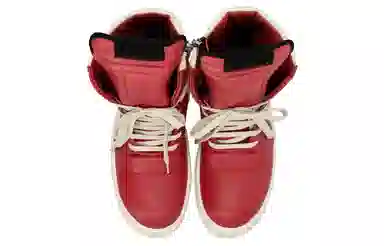 Rick Owens Geobasket Red White