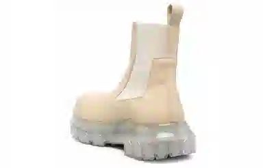 Rick Owens Chelsea Boots Beige