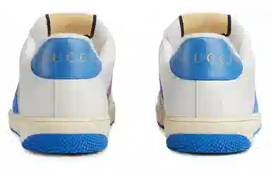 Gucci Low Top Sneakers White Blue
