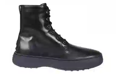 TOD'S Leather Ankle Boots Black