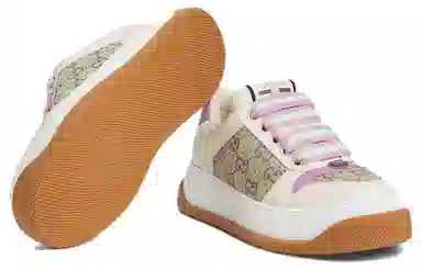 Gucci Screener Low Beige Purple