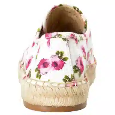 Prada Lace-Up Round Toe Fisherman Shoes White Red