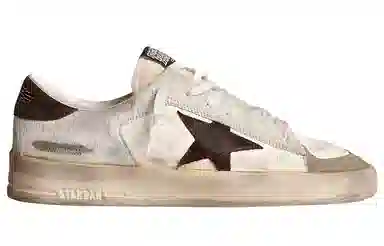 Golden Goose Stardan Leather Lace-Up Sneakers Brown
