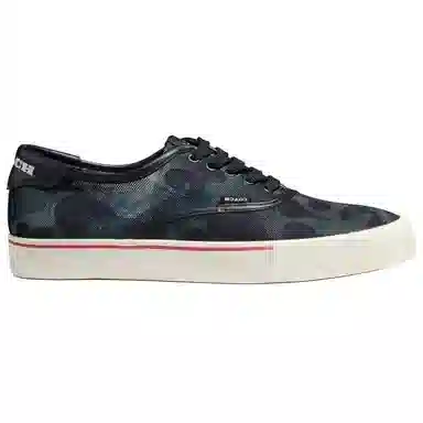 Coach Leather Low Top Sneakers Blue