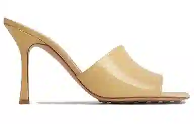 Bottega Veneta Stretch Leather Sandals Beige