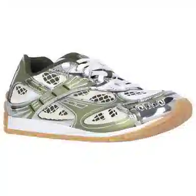 Bottega Veneta Round Toe Low Top Sneakers Brown