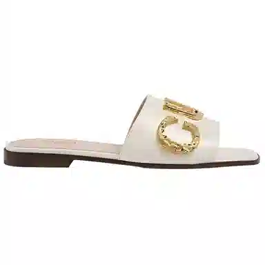 Gucci Beige Slingback Slide Sandals