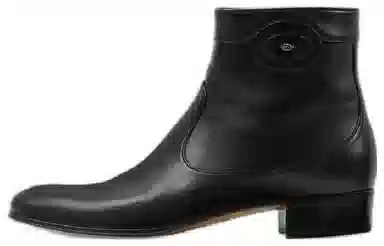 Gucci Leather Ankle Boots Black