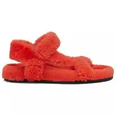 Fendi Flat Sandals Red