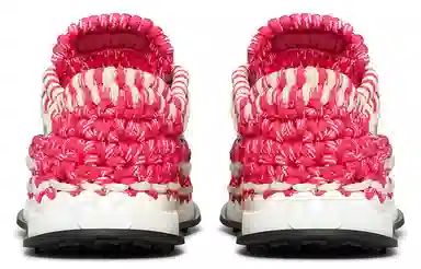 Valentino Crochet Low-Top Sneakers Red