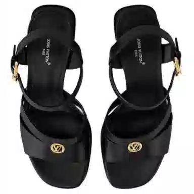 LOUIS VUITTON MAYA HEELED PLATFORM 7.5cm