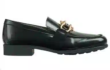 Bottega Veneta Glossy Leather Loafers Green