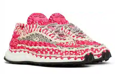Valentino Crochet Low-Top Sneakers Red