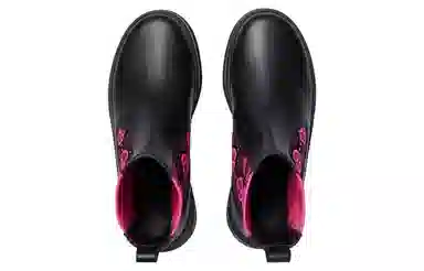 Gucci Chelsea Boots Black Purple