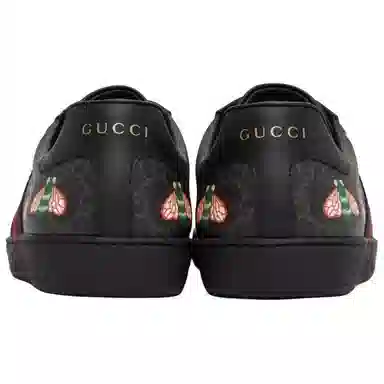 Gucci Ace Bee Print Black