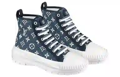 Louis Vuitton Squad High-Top White Blue