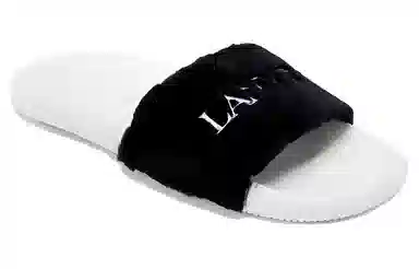 Lanvin Panda Series Slides Black White