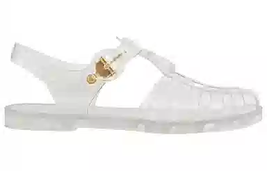 Gucci Rubber Double G Sandals Transparent
