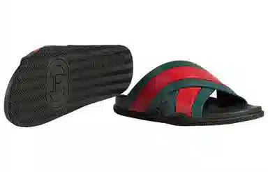 Gucci Slides Red Green