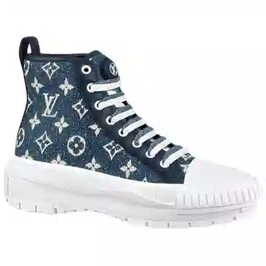 Louis Vuitton Squad High-Top White Blue