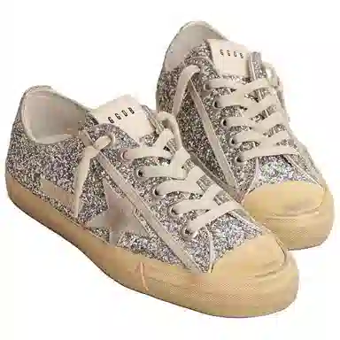 Golden Goose V-Star Silver