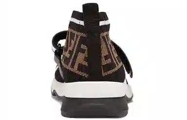 Fendi Mesh Mid Sneakers Black