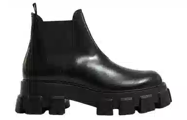 PRADA Monolith Chelsea Boots Black