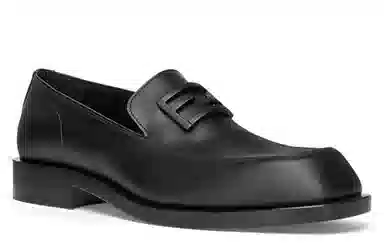 Fendi Leather Loafers Black