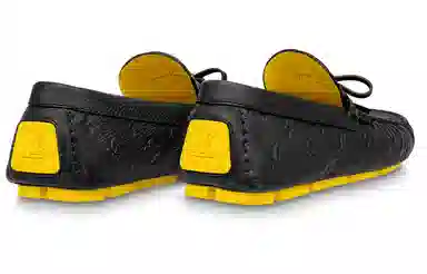 Yayoi Kusama x Louis Vuitton Driver Moccasin Black Yellow